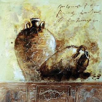 Textured Utensils oil painting